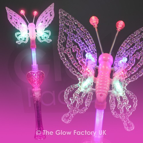 Large butterfly wand - butterfly, pink
