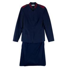 Finnish Salvation Army Uniform Womens Jacket Skirt Blue Dress Vintage 60s Small