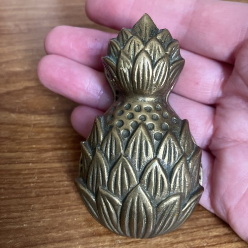 Vintage solid brass - brass, pineapple