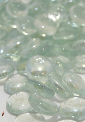 Round glass pebbles stones - round,