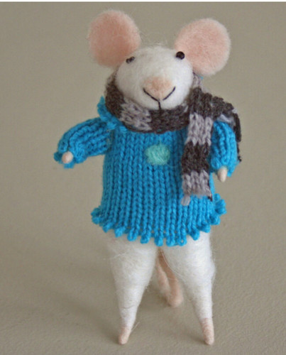 Christmas mouse hanging felt - christmas,