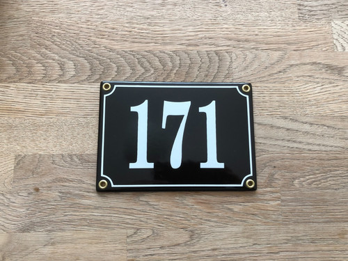 French black enamel metal - black,