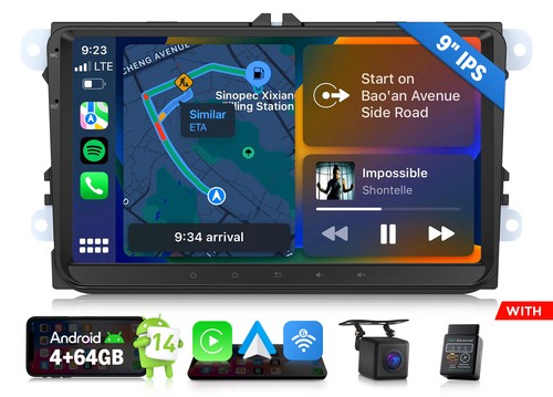 Obd car radio - obd+9"car, vw