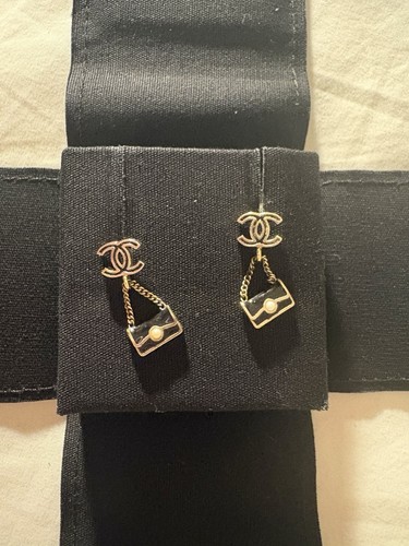 Chanel stud earrings with - chanel, cc