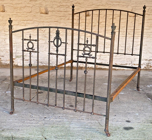 Brass iron victorian double - iron,