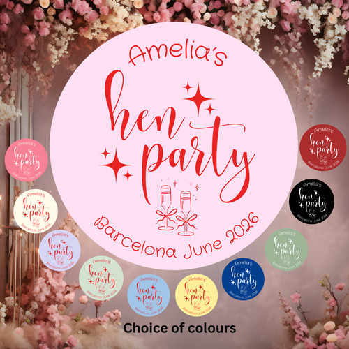 Personalised hen party - hen,