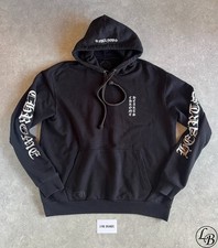 Chrome Hearts Black Logo Scroll F*** You Label Hoodie - Size Large
