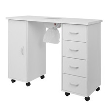 Professional Manicure Table Salon Nail Station Beauty Desk with Dust Collector