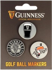 Guinness Golf Ball Markers Set (3 Pack) – Official Guinness Merchandise – Magnet
