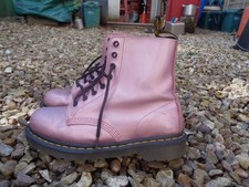 vegan pink irridescent dr marten boots size uk 7 eu 41 more 6,5