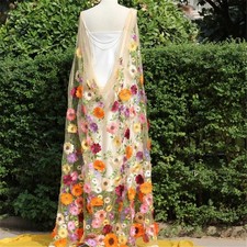 Colorful 3D Floral Shoulder