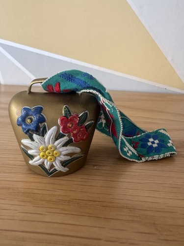 Vintage swiss brass - brass, bell