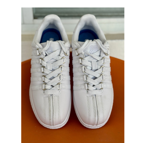 Swiss white solid low top - k-swiss,