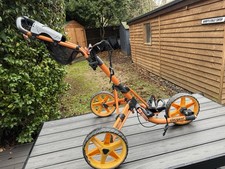 CLICGEAR 3.5+ THREE WHEEL PUSH GOLF TROLLEY. ORANGE. FREE POST
