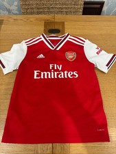 Arsenal FC 2019-20 Home T-Shirt Adidas Kit | Child Boys 11-12 Years Football Top