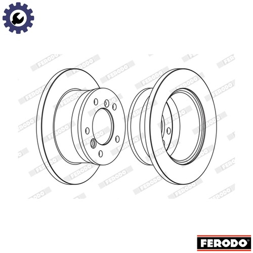 Brake disc fcr229a for vw - disc,
