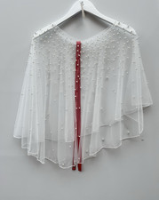 Linzi Jay Tulle Wedding Cape