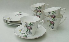 Heathcote Cups & Saucers x 5