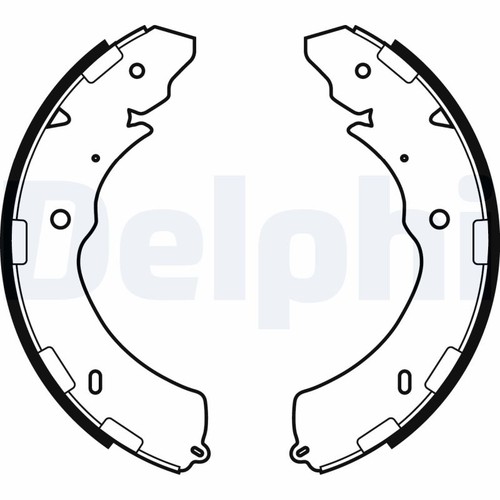 Ls2064 delphi brake shoe set - brake,
