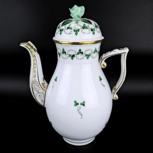 Herend porcelain coffee pot - porcelain,