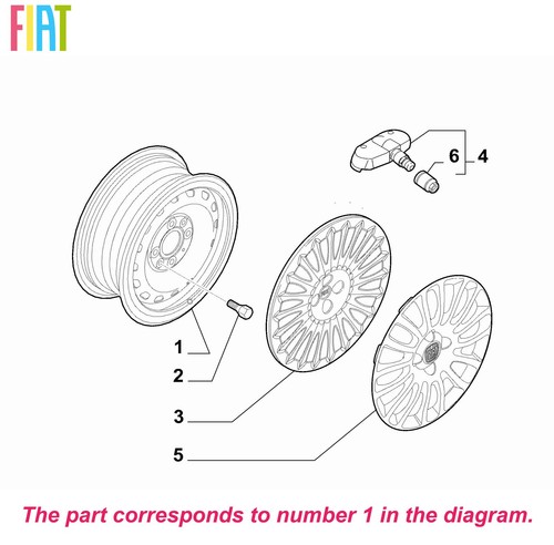 Genuine fiat steel wheel - fiat, rim