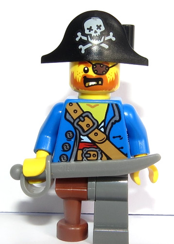 Lego pirate captain - lego, minifigure