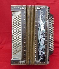 PAOLO SOPRANI & FILS Casteleidardo ANTIQUE ACCORDION / decor nude women
