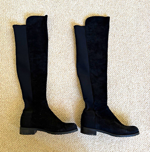 Stuart weitzman black suede - stuart,