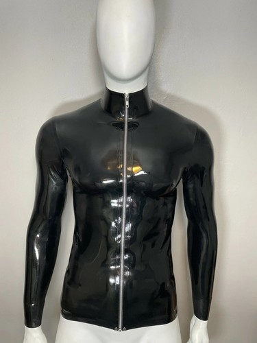 Men latex jackets - latex, sleeve