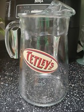 TETLEY BITTER 4 PINT GLASS BEER /ALE  JUG