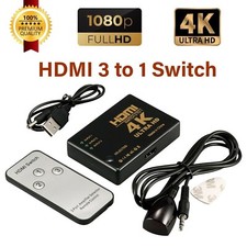 4K HDMI Switch Switcher 3 Port