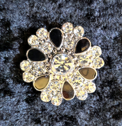 Stock pin magnetic onyx clear - stock,