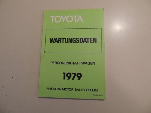 1979 service data workshop - service,