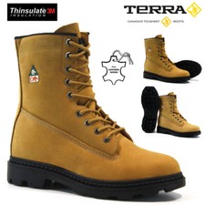 MENS LEATHER BOOTS ARMY HIKING