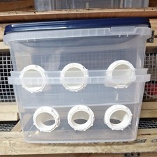 x2 Quail Feeder No mess Cage