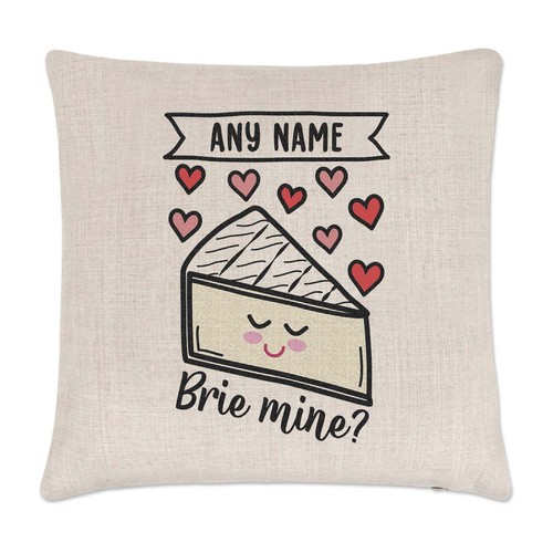 Personalised brie mine - brie, cushion