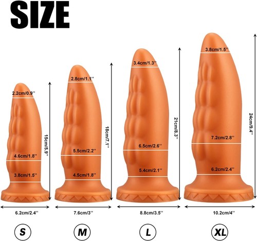 Inch large silicone - 7'', anal