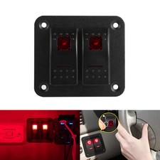 2 Gang Toggle Rocker Switch