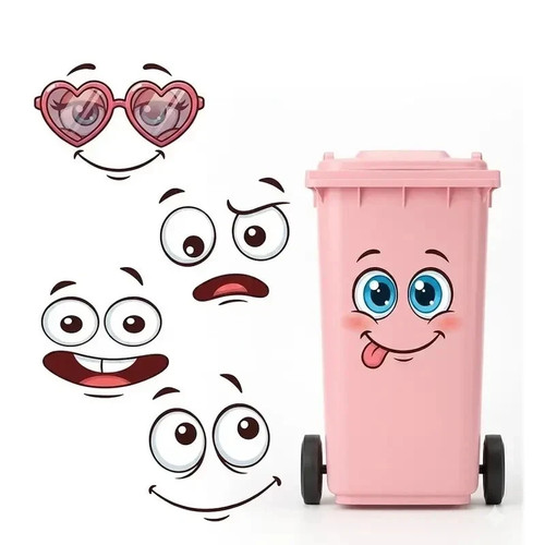 Smiley glossy wheelie - smiley, bin