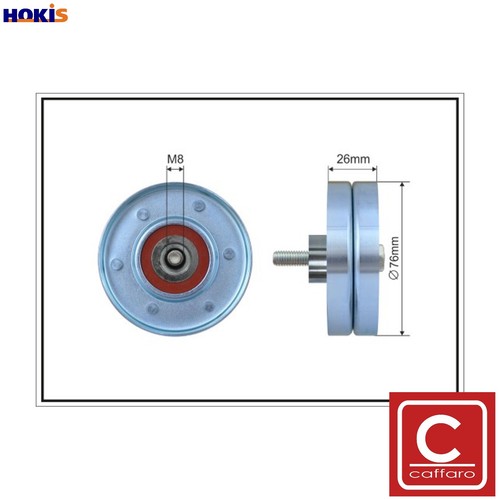 Deflectionguide pulley vribbed - deflectionguide,