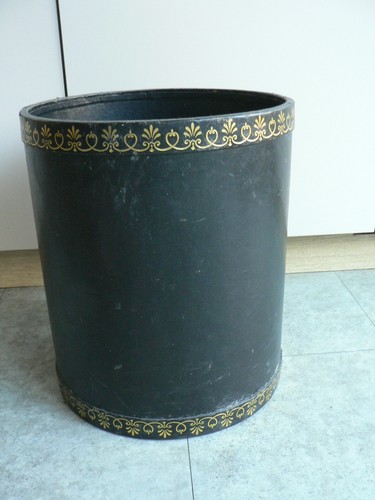 Large leather bin classic - large,
