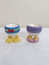 Disney Donald Duck & Daisy Duck Ceramic Novelty Egg Cups