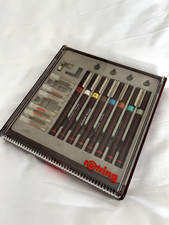 Vintage Rotring 8 piece Isograph Technical Pen Set