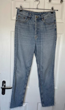 H&M UK 10 Light Wash Mom Jeans