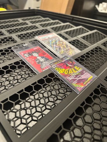 Trading card display riser - trading,