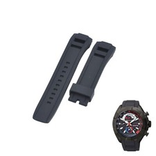 Velatura SPC149P1 22mm Black Rubber Watch Strap For Seiko