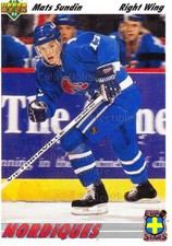 1991-92 Upper Deck Euro-Stars #13 Mats Sundin