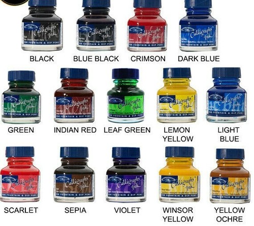Winsor newton calligraphy - &,