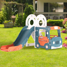 Kids Slide Bus Toddler Climber Set Kids Slide Play Garden Playground Toys