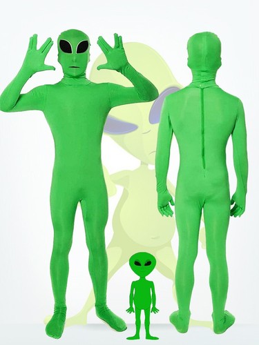 Adult kids green alien - green,